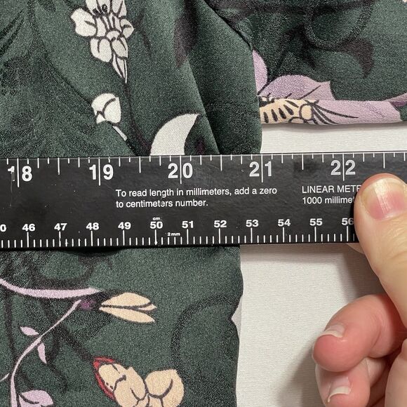 Chico's Floral Jacket Cardigan Tie Sleeves Art To Wear Blazer Size 2 Or 12/14 - Picture 13 of 14